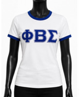 Camiseta Personalizada de Cuello Redondo para Hombre, Phi Beta Sigma, 100% Algodón Chenille, Transpirable, de Secado Rápido, con Letras Griegas, Ropa Casual