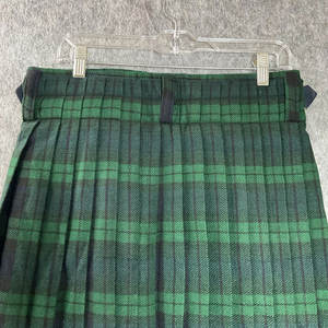 Scottish Designs Black Watch Tartan Kilt Falda plisada a cuadros verde mediana 30 para mujer - Product Image 3