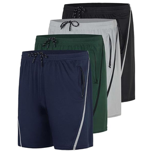 Shorts d'été en coton pour hommes, taille élastique, unis, décontractés, pour la détente, logo personnalisé, fournisseur OEM en gros, usine - Product Image 4