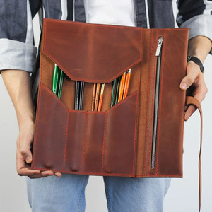 Premium quality leather <b>tool</b> <b>roll</b> organizer bags wholesale custom OEM supplier export portable storage for sale - Product Image 1