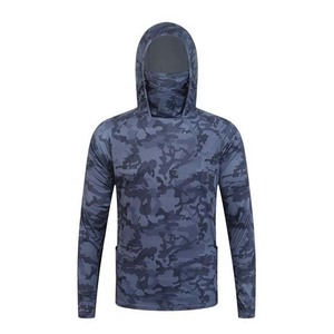 Sudadera de Pesca de Manga Larga con Camuflaje, Protección Solar UPF 50, Secado Rápido, Poliéster, Camisa de Pesca Unisex 100% Algodón de Secado Rápido - Product Image 3