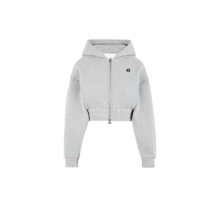 เสื้อฮู้ดครอปซิปคุณภาพสูง ผ้าฟลีซหนานุ่ม ทรงโอเวอร์ไซส์ สกรีนโลโก้ได้ ชุดวอร์มผู้หญิง ขายส่ง เสื้อผ้าสตรีทแวร์ รับผลิตแบบ OEM - Product Image 3