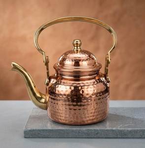 Tetera Artesanal de Cobre Puro con Mango de Madera, Hervidor de Agua Tradicional, Utensilio de Cocina, Decoración para el Hogar y Hotel, Artículo de Regalo - Product Image 5