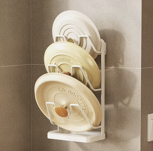 Organizador de tapas de ollas OEM/ODM, soporte para tapas de ollas para puerta de armario, organizador de almacenamiento de cocina que ahorra espacio - Product Image 1