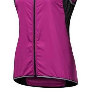 Chaleco de Ciclismo Personalizado para Mujer, Chaleco de Ciclismo sin Mangas, Color Rosa Intenso, Cortavientos, Ligero - Product Image 4