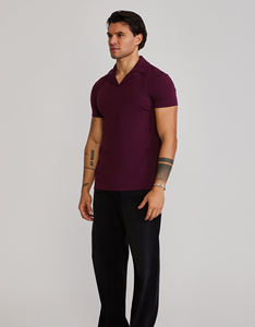Camiseta Polo de Manga Corta para Hombre, Color Sólido, Estilo Casual, con Costuras, Camiseta de Verano para Hombre - Product Image 4