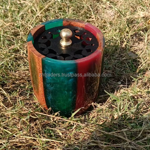 Brûleur à oud en bois artisanal de qualité supérieure, détails en résine, majestueux, aromathérapie pour la maison, pour les occasions religieuses, pour le Ramadan Kareem, festif - Product Image 1