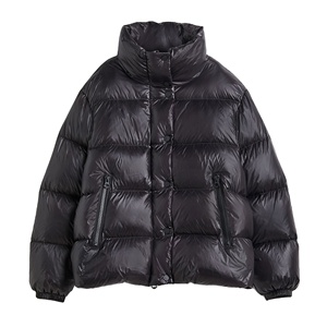 แจ็คเก็ตขนเป็ดหนัง PU มีฮู้ดคอปกตั้งสำหรับผู้ชายและผู้หญิงสไตล์สตรีทใหม่2025 - Product Image 4