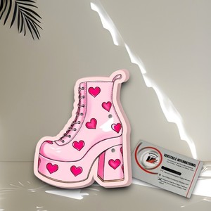 Custom Magnetic Pink Heart Shoes Tiles Eyelash Extension Pallet New Heart <b>Square</b> Flower Acrylic Lash Tile Artists Beauty <b>Tool</b> - Product Image 4