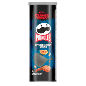 Los Más Vendidos de Stranger Things, Pringles Upside Down Steak, 100g, Sabor a Carne, Papas Fritas Crujientes - Product Image 6