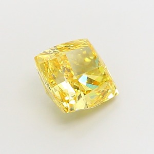 Cushion Cuadrado Amarillo Intenso de Lujo, Diamante de 4.08 Quilates, Claridad VVS2, Corte EX, Gema Suelta CVD Cultivada en Laboratorio, Joyería Brillante Amarilla - Product Image 4