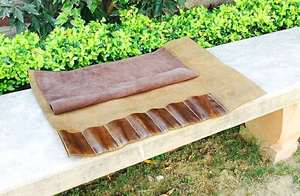 Bolsa de Cuero de Lujo Hecha a Mano para Cuchillos de Chef, Organizador de Viaje Profesional, Protección a Prueba de Olores LSKR-0082 - Product Image 4