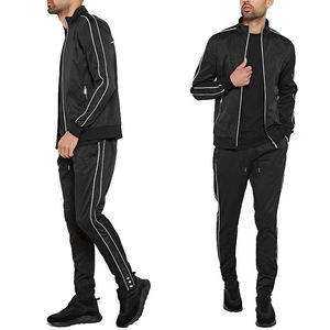 Conjunto Deportivo Informal para Hombre, Sudadera con Capucha Gris, Cierre de Cremallera Completa, Pantalones Deportivos, Ropa Deportiva Transpirable de Poliéster - Product Image 4