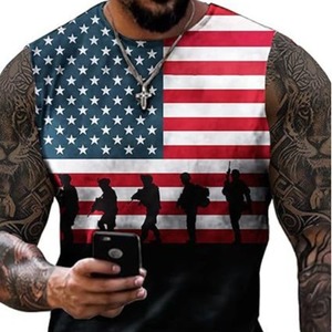 Factory Direct Men's Tank Top Sublimation UPF 50+ Quick Dry Fitness Running Sportswear OEM Supplier - Product Image 3