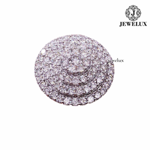 Jewelux Women's 18K Solid <b>Gold</b> Rose <b>Gold</b> Plated <b>Cocktail</b> <b>Ring</b> With Cushion Cut Morganite Prong Setting Luxury Fine Jewelry - Product Image 5