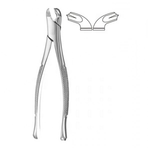 Fórceps para Extracción Dental Manual con Patrón Americano Fig. 17 (Para molares inferiores) Acero inoxidable estándar - Product Image 1