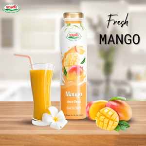 Jus de mangue Nawon No.1, marque vietnamienne, 300 ml, en bouteille de verre, boisson saine, jus de mangue en marque privée, échantillon gratuit. - Product Image 3