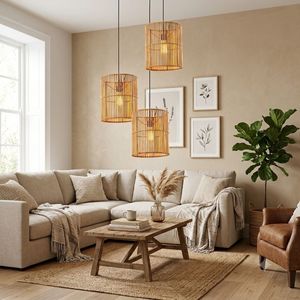 Lampe suspendue tressée à la main, abat-jour en rotin fait main pour hôtel, complexe hôtelier et café, fabricant d'ameublement d'intérieur du Vietnam - Product Image 6