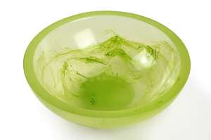 Cuenco grande de resina para servir ensalada de frutas, cuenco decorativo duradero para servir bocadillos, para mesa de comedor, estilo moderno para el hogar - Product Image 6