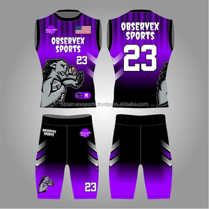 Uniformes de sublimación 7v7, uniformes 7on7 premium transpirables de secado rápido, conjunto de pantalones cortos y camisetas de fútbol americano con bandera 7 on 7 de spandex para equipo. - Product Image 1