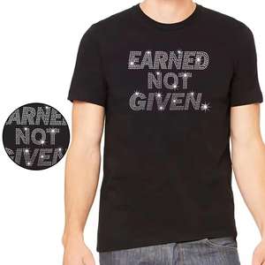 Camiseta de Algodón con Pedrería de Último Diseño, Camisetas de Verano al por Mayor, Camisetas de Estilo Nuevo con Logotipo Personalizado - Product Image 4