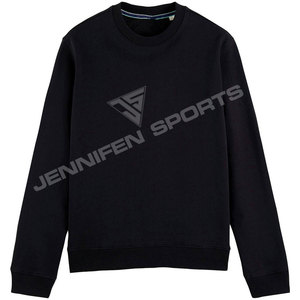 Pull-over en molleton 100 % coton pour homme, col rond tricoté, vêtement de sport d'hiver, fabrication OEM personnalisée - Product Image 1