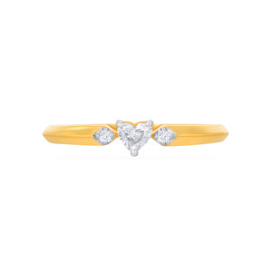 Anillo de Oro con Diamantes, Corte Esmeralda, Detalle Halo, Oro de 18K, 3.1g, Romance Clásico, Artesanía Premium - Product Image 3