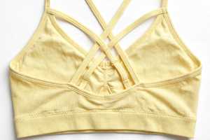 Ensemble de yoga côtelé sans couture respirant 2 pièces : Soutien-gorge de sport croisé et Leggings taille mi-haute en Spandex/Nylon - Product Image 5