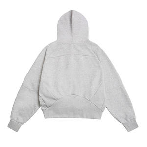 Sweat-shirt à capuche épais pour homme, demi-zip, avec poche kangourou, décontracté, pour l'hiver, personnalisable avec broderie - Product Image 6