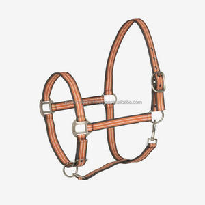 Collier de cheval de styliste rayé, personnalisé, en Nylon, ajustable, licou solide, avec menton et instantané réglables - Product Image 1