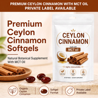 Service OEM ODM – Capsules de Cannelle de Ceylan – 30, 60, 300 unités – Complément d'Extrait de Cannelle Naturelle – Emballage Personnalisé