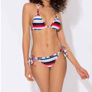 Traje de Baño de Dos Piezas con Diseño Contorneado y Soporte Push-Up, Ajuste Seguro, Estampado por Sublimación, Bikini para Mujer, Ropa de Playa - Product Image 4
