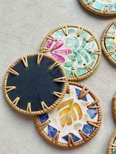 Sous-verre classique en rotin tressé écologique résistant à la chaleur, support isolant pour tasse à café, tapis de thé, taille personnalisée, léger - Product Image 6