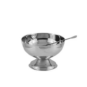 Smooth Surface Metal Ice Cream <b>Bowl</b> With Spoon <b>Stainless</b> <b>Steel</b> Dessert Cup - Product Image 3