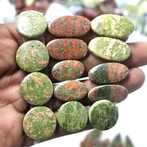 Jaspe Unakita Natural, Gemas Sueltas Calibradas, Precio al por Mayor, Precio de Fábrica, Pedidos al por Mayor, Lote de Cristales de Jaspe Oceánico - Product Image 5