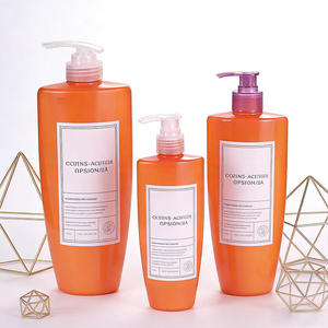 Custom Orange PET Plastic Lotion <b>Pump</b> <b>Bottle</b> for Shampoo Conditioner Hair Care Cosmetic Packaging Container Wholesale - Product Image 5