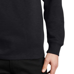 Pull à col zippé en molleton flammé pour homme, brodé, à manches longues, décontracté, vêtement de mode hivernal - Product Image 2