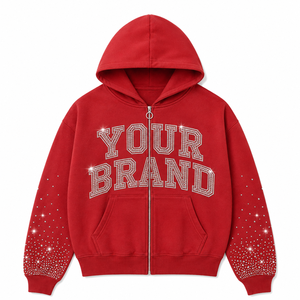 Sudadera con capucha para hombre 100% algodón con cremallera completa, diseño vintage desgastado, logo bordado, opciones personalizables, sudadera de invierno al por mayor - Product Image 4