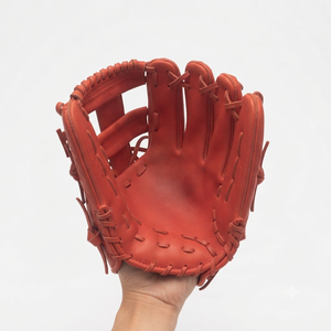 Genuine Leather <b>Baseball</b> Glove H-Web Right-Handed Full Finger Outfield Adult Durable <b>Baseball</b> Catching Gloves - Product Image 4