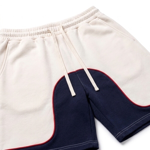 Conjunto de Camiseta y Pantalones Cortos para Hombre, de Secado Rápido, con Bloques de Color, Transpirable, 220GSM, Poliéster y Algodón, Tejido, Verano, Casual, Corte Regular, Personalizado - Product Image 5