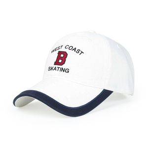 Gorra de Béisbol West Coast Skating Azul Marino con Logotipo Rojo B, Ajustable, de 6 Paneles, de Algodón de Secado Rápido, para las Cuatro Estaciones, para Adultos, Uso Casual - Product Image 2