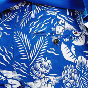 Shorts de bain imprimés légers pour hommes, tissu confortable à séchage rapide avec cordon de serrage élastique à la taille, vêtements de plage décontractés - Product Image 3