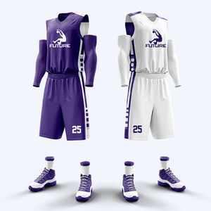 Ensemble de maillots de basket-ball réversibles personnalisés pour garçons, uniforme d'équipe pour jeunes, sublimation, fabrication OEM, étiquette privée, vente en gros - Product Image 6