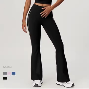 Women's Yoga <b>Leggings</b> 28 Inches High-Waist Tummy Control Quick Dry Features Custom Logo Workout Pants <b>Pockets</b> - Product Image 1