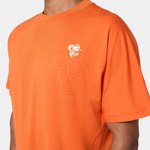 T-shirts amples en mélange de coton de haute qualité, doux et confortables, pour hommes, pour la gym, l'entraînement, coupe ample, streetwear - Product Image 2
