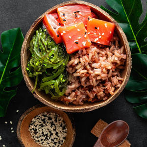 Juego de cuencos redondos de cáscara de coco con cuchara que incluye comida, ensaladas y fruteros para el hogar, cocina o fiesta, ideal para servir - Product Image 2