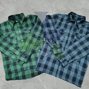 เสื้อเชิ้ตไบค์เกอร์ผู้ชายแบบพรีเมียม OEM เสริมเคฟลาร์ ผ้าแฟลนเนล กันน้ำ ลายสก็อต พร้อมกระเป๋าอเนกประสงค์ - Product Image 1