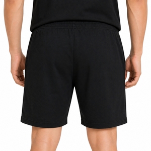 Men Two Piece <b>Set</b> Sleeveless Tank Top And Shorts Solid Black Casual Summer Wear Breathable <b>Knitted</b> Cotton Gym Outfit <b>Set</b> For Men - Product Image 3
