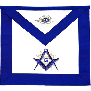 High Quality Masonic Regalia Blue House <b>Apron</b> Lace Decoration Wholesale Embroidered Leather Chaplain <b>Apron</b> Featuring High - Product Image 2