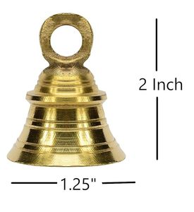 Brass Hanging Bell for Festival Decoration Traditional Decorative Bell for <b>Home</b> <b>Temple</b> - Product Image 2